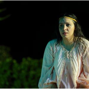 Erica Muscat as Juliet in a Maltese National Run of Romeo  Juliet at the Presidential Gardens 2015