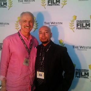 The Pasadena International Film Festival 2015.Red carpet photo of Michael Gross & Armando DuBon Jr.