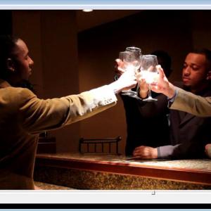 The Brothers toasting on set of Rough Patch Twisted Fate