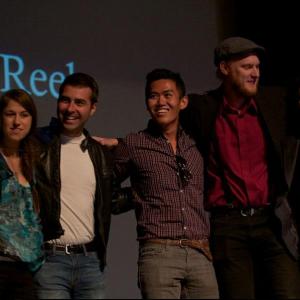 Accepting The Golden Reel at the Reel Loud Film Festival at UCSB