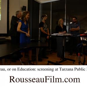 Rousseau, or on Education screening at Tarzana Public Library: Anya Zinoveva, Neill Flowers, Kirill Vasilyev, Julie Tobias, Jorge Gonzales