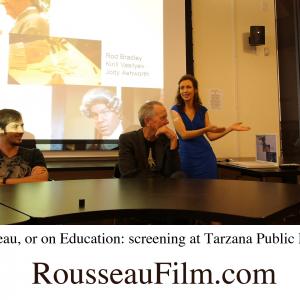 Anya Zinoveva, Neil Flowers and Kirill Vasilyev - Rousseau, or on Education screening at Tarzana Publlic Library