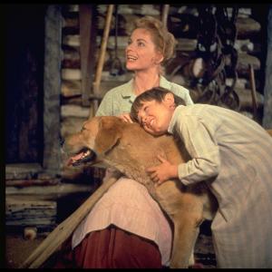 Still of Kevin Corcoran and Dorothy McGuire in Old Yeller 1957