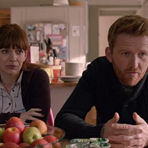 Still of Tom GoodmanHill and Katherine Parkinson in Humans 2015