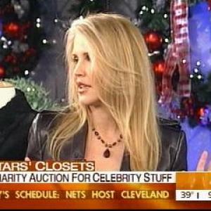 Booked guest on The Today Show Celebrity clothing charity auction Ten minute segment in studio NBC NYC Last ten minutes of the last hour December 2005