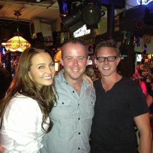With Matthew Alan and Camilla Luddington at the wrap party for 'The Surrogate'