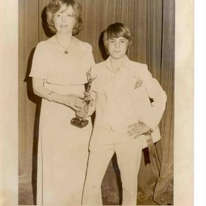 Augie Buttinelli with Gladys Davis of Cappa Chell Modeling Washington DC at the Waldorf Astoria 1976 International Modeling Show 2 runner up preteen commercial