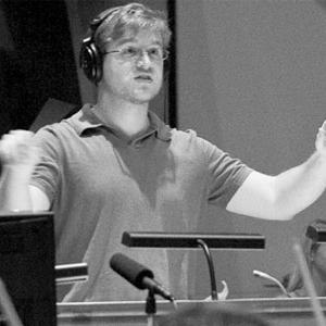 Joachim Horsley conducting at the Eastwood Sound Stage Warner Brothers Studios