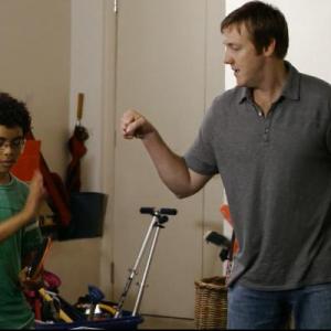 Denying actor Matty Blake a fist bump in 3D Table Tennis Sprint commercial