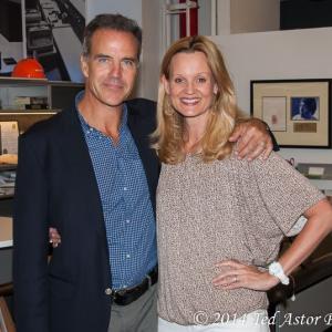 With co-star Richard Burgi at the No Letting Go wrap party.