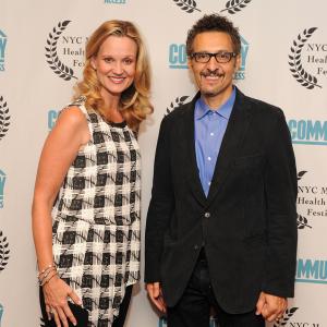 Cheryl and John Tuturro at the premiere of No Letting Go.