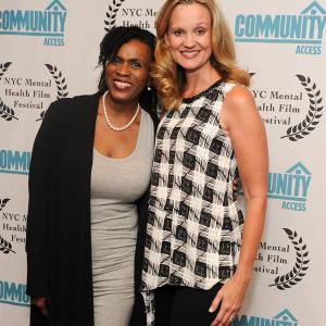 Cheryl Allison and Janet Hubert at the premiere of their film No Letting Go