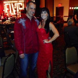 New Years Eve promotional event at Kraig Parker New Years Eve Show for feature film Till Death Pictured are Actor John Baran and Actress Sheri Davis