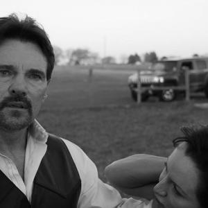 Actor Carl Bailey and Actress Sheri Davis screenshot of a very intense and emotional scene from 