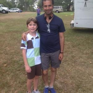 With Director Tarsem Singh on the set of Selfless September 2013