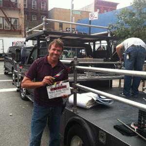 rigging for bicycle scene in While Were Young