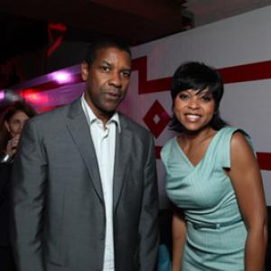 Denzel Washington and Taraji P Henson at event of Metro uzgrobimas 2009