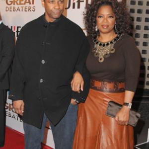 Denzel Washington and Oprah Winfrey at event of The Great Debaters 2007