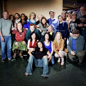 Carolyn Bridget Kennedy with the cast and crew of 