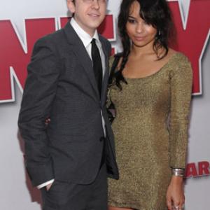 Zoë Kravitz and Christopher Mintz-Plasse at event of Year One (2009)