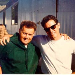 Martin Sheen and David ONeill in working on the set Cadence