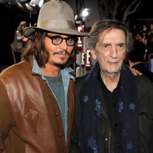 Johnny Depp and Harry Dean Stanton at event of Rango (2011)
