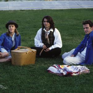 Still of Johnny Depp, Mary Stuart Masterson and Aidan Quinn in Benny & Joon (1993)