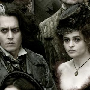 Still of Johnny Depp and Helena Bonham Carter in Sweeney Todd The Demon Barber of Fleet Street 2007