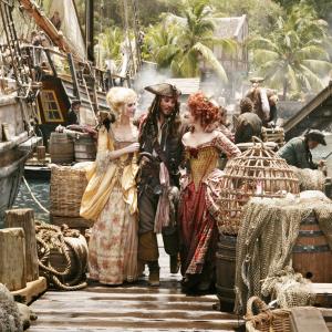 Still of Johnny Depp Vanessa Branch and Lauren Maher in Karibu piratai pasaulio pakrasty 2007