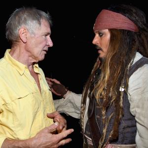 Johnny Depp and Harrison Ford