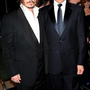Johnny Depp and Robert A Iger at event of Alisa stebuklu salyje 2010