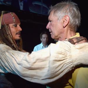Johnny Depp and Harrison Ford