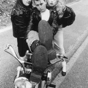Still of Johnny Depp Traci Lords and Ricki Lake in CryBaby 1990