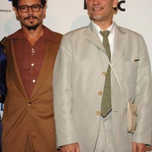 Johnny Depp and John Malkovich at event of The Libertine 2004