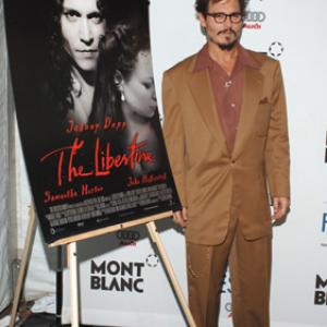 Johnny Depp at event of The Libertine 2004