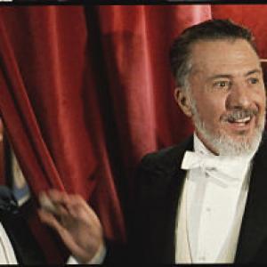 Still of Johnny Depp and Dustin Hoffman in Finding Neverland 2004