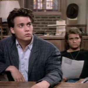 Still of Johnny Depp and Peter DeLuise in 21 Jump Street 1987