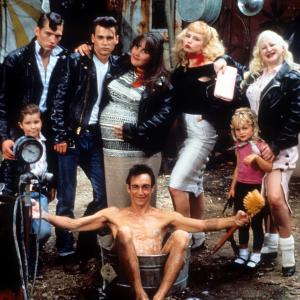 Still of Johnny Depp Traci Lords Ricki Lake Iggy Pop Darren E Burrows and Kim McGuire in CryBaby 1990
