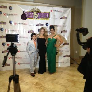 Red Carpet event with movie producer Zulema Nall and Host Andrea Gomez.