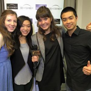 Cleo Tellier Annie Chen Katie Uhlmann and Alexander Wong at the press junket of Reel World Film Festival 2015