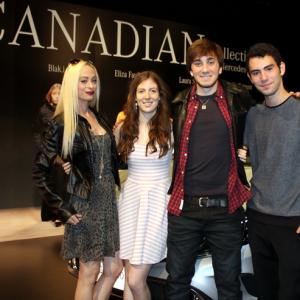 Miranda Jade, Cleo Tellier, Austin MacDonald and Adam Murciano at the 2014 World MasterCard Fashion Week
