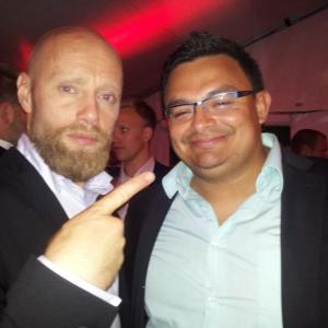 Cato and Aksel Hennie at the Filmfestival 2013 in Norway Haugesund