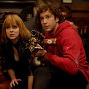Still of Anna Faris and Chris ODowd in Frequently Asked Questions About Time Travel 2009