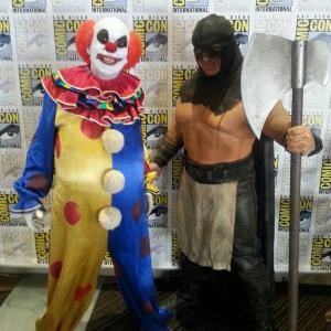Marshall Choka and Drew Lamkins San Diego ComicCon 2014 promoting Goosebumps