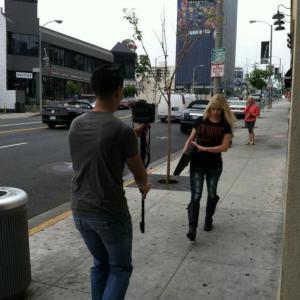 Behind the scenes from the Rocker Rags video shoot Hollywood 2012