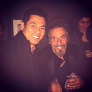 The iconic Al Pacino after the screening of his film The Humbling in NYC