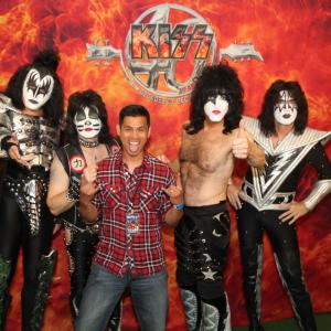 KISS band members Gene Simmons, Eric Singer, Paul Stanley, Tommy Thayer (l-r)