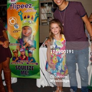 Addison LaFountain and Actor Roshon Fegan at KIIS FM Teen Choice Gifting Suites in Hollywood California