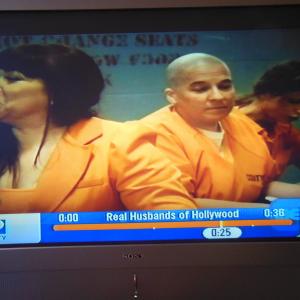 This Is Me In That Same ScenePlaying An Inmate On The Show  Real Husbands Of Hollywood The Episode Is  Black Is The Same Old Black Im The One With The Ponytail on the rightThats Tisha Campbell Martin on the leftAired 11252014