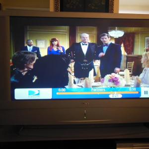 This Is Me In The New FX Channel Show  Partners It Aired 8414I Am The One Bottom LeftYou Can See Me Kind Of ProfileI Am The Blonde With The Ponytail Sitting At The Table